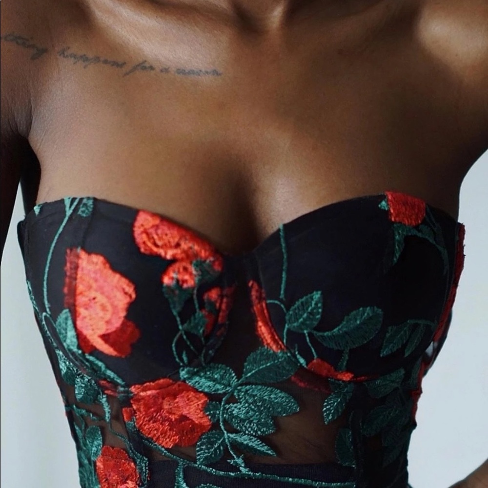 Jagger and stone bustier top